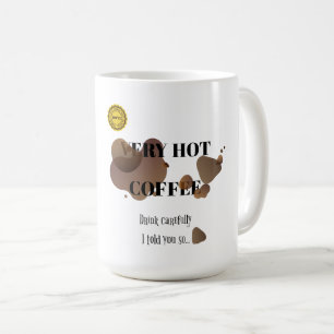 Sehr heißer Kaffee Kaffeetasse