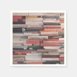 Sehr hohe Wand des Buch-Glückwunsch-individuellen Serviette