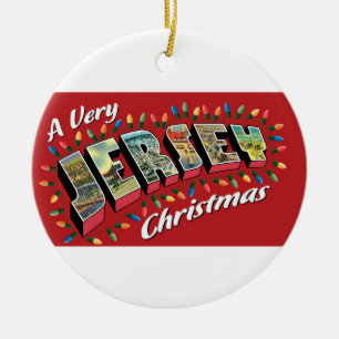 Sehr Jersey-Weihnachtsverzierung Keramikornament