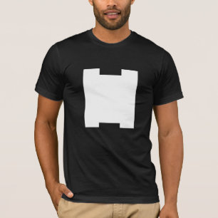 SEHR KÜNSTLERISCHES H-MONOGRAMM-SCHWARZES T-Shirt