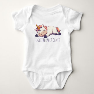 Sehr lazy Unicorn Baby Strampler