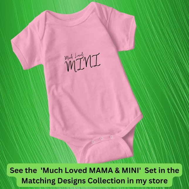 Sehr liebes MINI Matching Mama Baby Kind, Text bea Strampler (Von Creator hochgeladen)