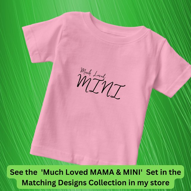Sehr liebes MINI Matching Mama Baby Kind, Text bea T-shirt (Von Creator hochgeladen)