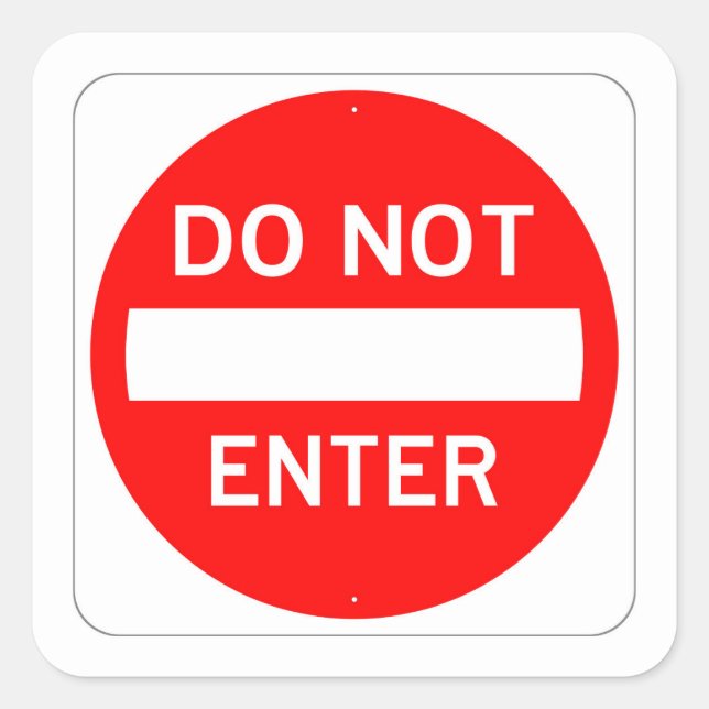 Sehr lustig Classic NICHT eintragen Sign Sticker S (Vorderseite)