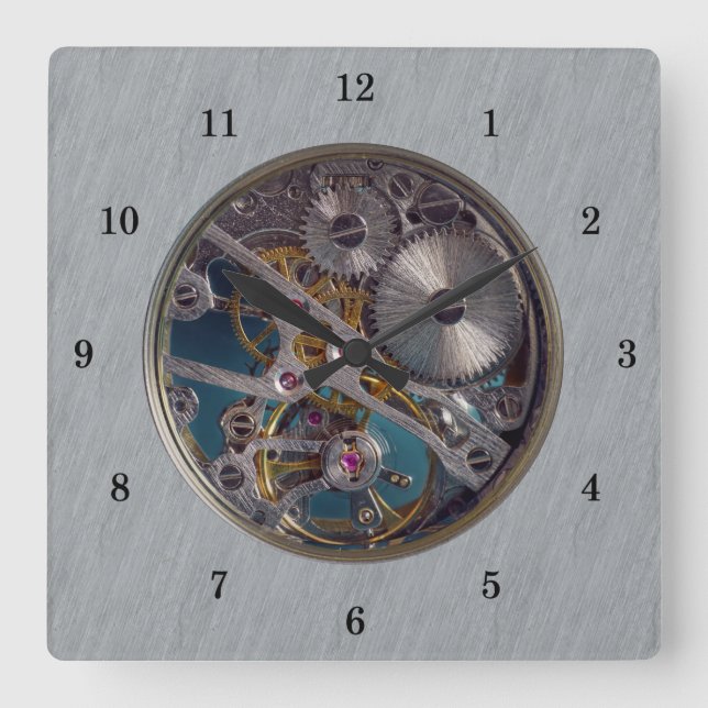 Sehr lustig Simulierte, transparente Wandsperre Quadratische Wanduhr (Vorderseite)
