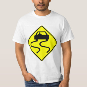 Sehr lustig Slippery, wenn Nass Sign T - Shirt
