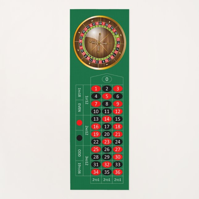 Sehr lustige European Roulette Table Yoga Mat Yogamatte (Vorderseite)