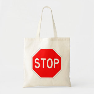 Sehr lustige klassische STOPP-Sign Tote Tasche