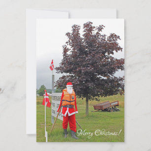 Sehr lustige Weihnachtsgrußkarte! Feiertagskarte