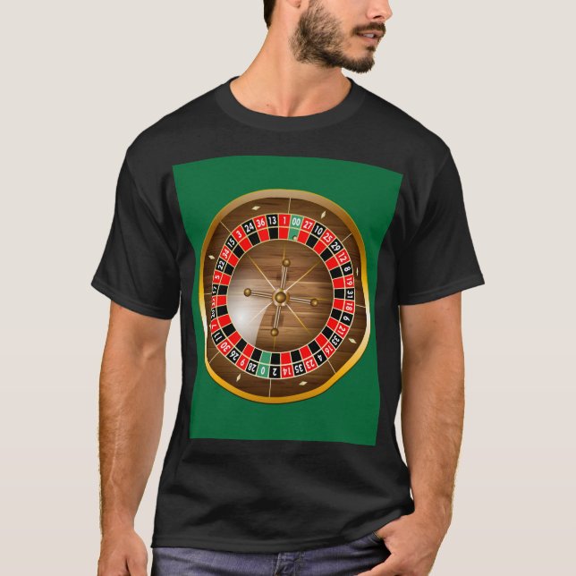 Sehr lustiger American Roulette Wheel T - Shirt (Vorderseite)