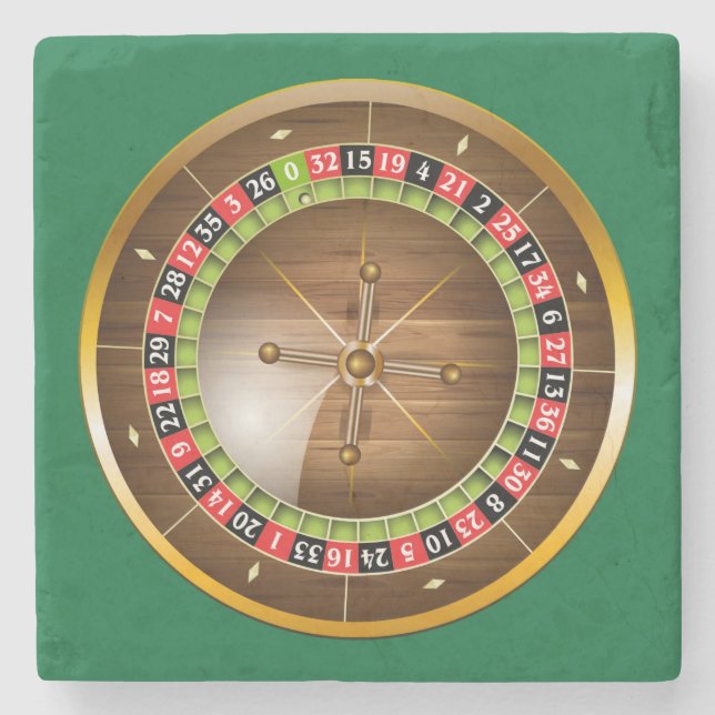 Sehr lustiger europäischer Roulette Wheel Stone Un Steinuntersetzer (Vorderseite)