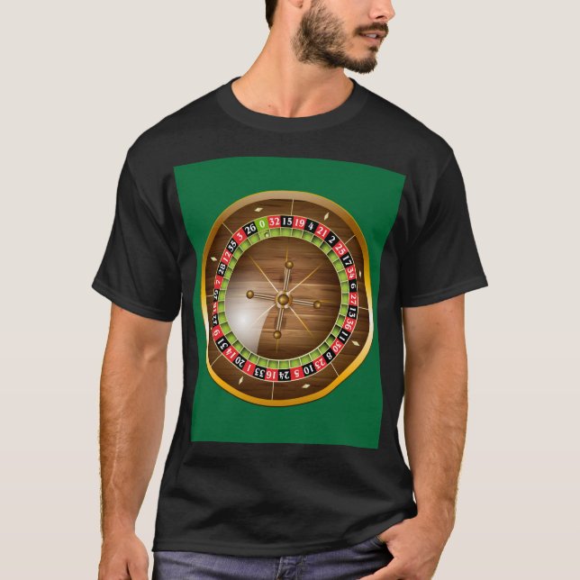 Sehr lustiger europäischer Roulette Wheel T - Shir T-Shirt (Vorderseite)