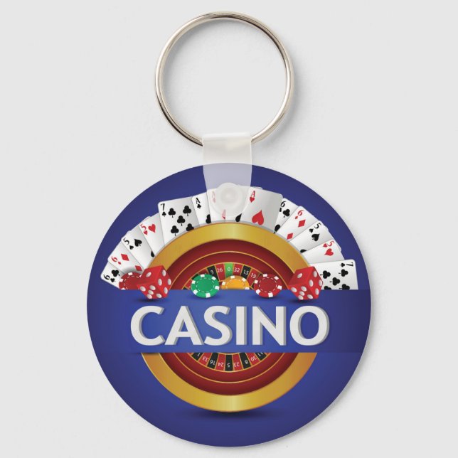 Sehr lustiges Casino Schlüsselanhänger (Vorderseite)