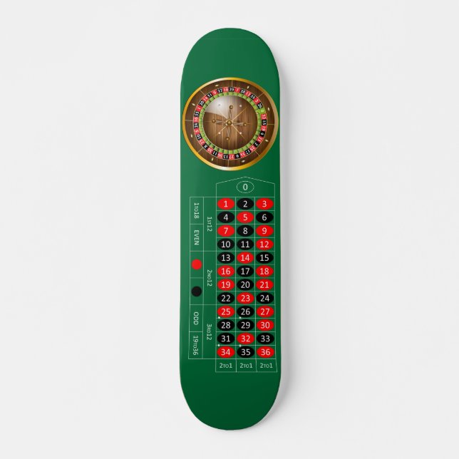 Sehr lustiges European Roulette Table Image Skateb Skateboard (Vorne)