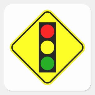 Sehr lustiges klassisches Verkehrssignal-Vorzeiche Quadratischer Aufkleber