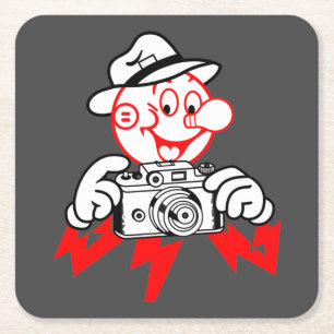 Sehr lustiges Reddy Kilowatt Untersetzer Set