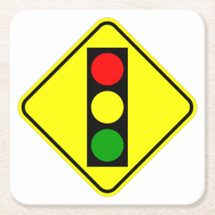 Sehr lustiges Zeichen des klassischen Verkehrs Rechteckiger Pappuntersetzer