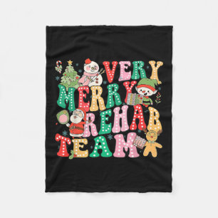 Sehr Merry Rehab Team Weihnachten Physiotherapeut Fleecedecke