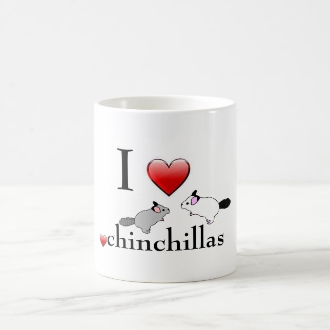 Sehr niedlich! Chinchilla-Kaffee-Tasse der Liebe I Kaffeetasse (Mittel)