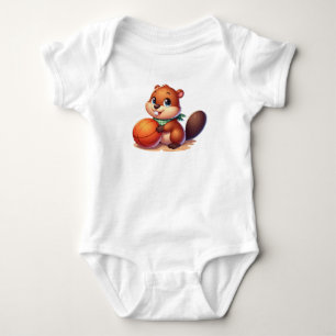 Sehr Niedlich & Sport Kleiner Biber Baby Strampler