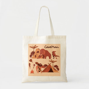 Sehr Niedlicher Höhlenmann Tote Bag Tragetasche