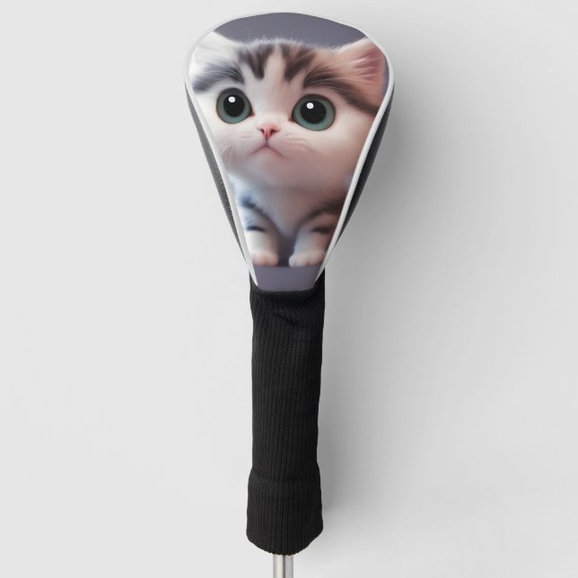 Sehr niedliches Kätzchen Golf Headcover (Vorderseite)