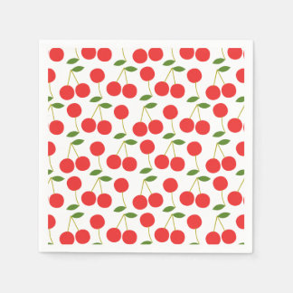 Sehr Red Cherry Paper Napkin Serviette