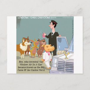 Sehr reicher Hund lustig Postkarte