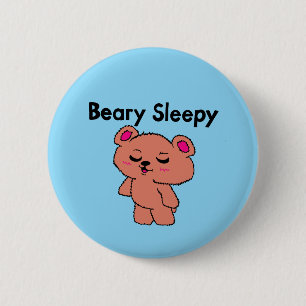Sehr schläfriger Knopf Button