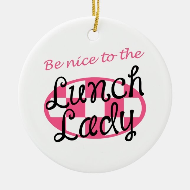SEHR SCHÖN ZUM MITTAGESSEN KERAMIK ORNAMENT (Vorne)
