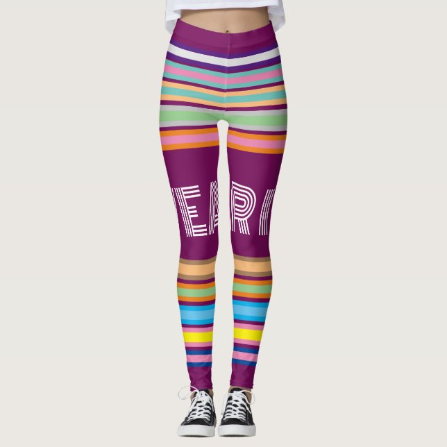 Sehr schöne, farbenfrohe Auslage Leggings (Vorderseite)