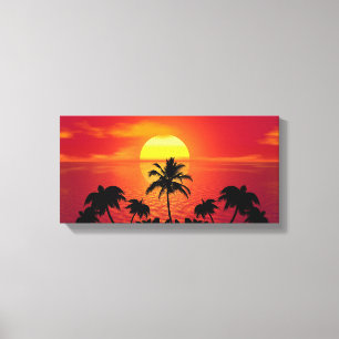 Sehr schöner Sonnenuntergang Zazzle_Growshop. Leinwanddruck