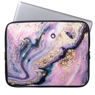 Sehr schönes Marmormuster. Abstrakte Kunst Laptopschutzhülle