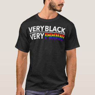 Sehr schwarze, sehr stolze schwarze LGBT T-Shirt