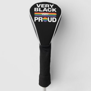 Sehr schwarzer, sehr stolzer LGBT-Gay Pride Golf Headcover