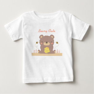 Sehr süßer Wald kleiner Bär für Babys Baby T-shirt