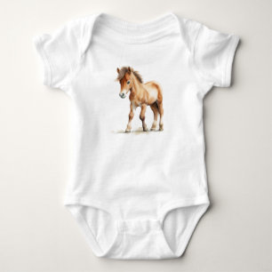 Sehr süßes Pferdefohlen Baby Strampler