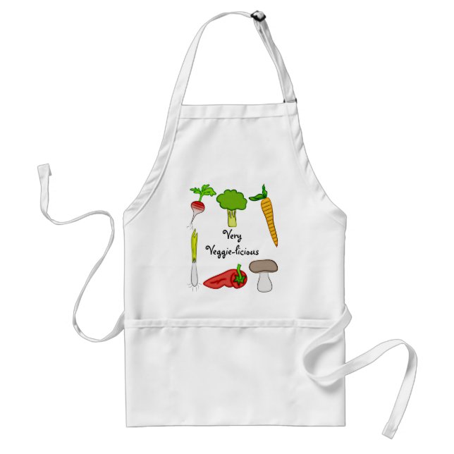 Sehr Veggie Gemüse Broccoli Radish Carrot Kunst Schürze (Vorne)