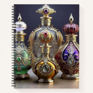 Sehr Verzierte Barockflaschen Notizbuch