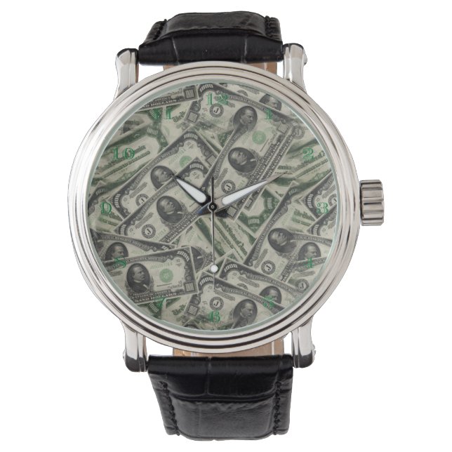Sehr viel Spaß 1000 Dollar-Scheine Armbanduhr (Vorderseite)