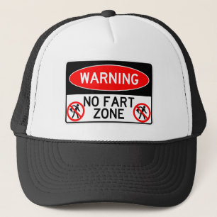 Sehr viel Spaß Keine Furz Zone Sign Trucker Hat Truckerkappe