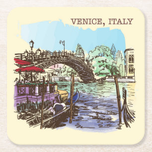Sehr viel Spaß Venedig Italien Sketch Untersetzer