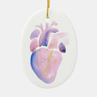 Sehr violettes Herz Keramik Ornament