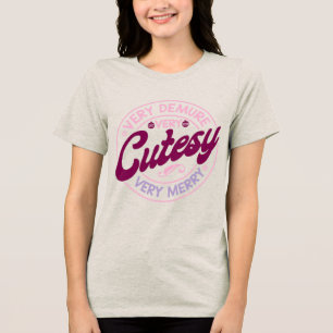 Sehr zurückhaltend, sehr süßes Weihnachten Tri-Blend Shirt