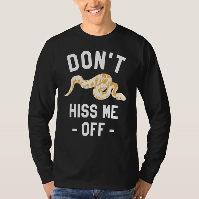 Seht mich nicht von Ball Python Schlange Pythons R T-Shirt (Vorderseite)