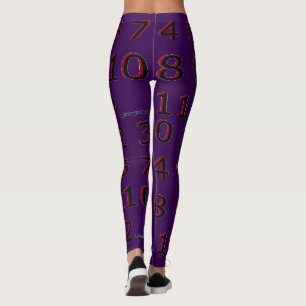 Sehtesttafel mit Zahlen Leggings