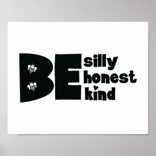 Sei alber ehrlich inspirierend poster