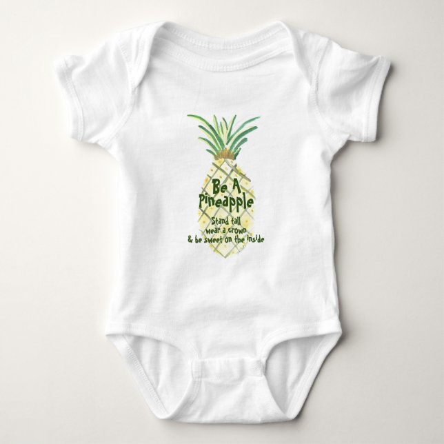 Sei Ananas Baby Strampler (Vorderseite)