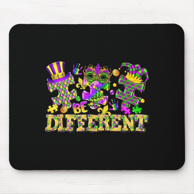Sei anders Mardi Gras New Orleans Au Mousepad (Vorne)