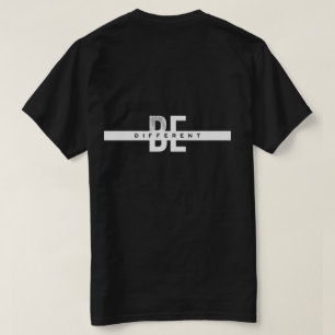 Sei anders Motivierende Typografie T-Shirt